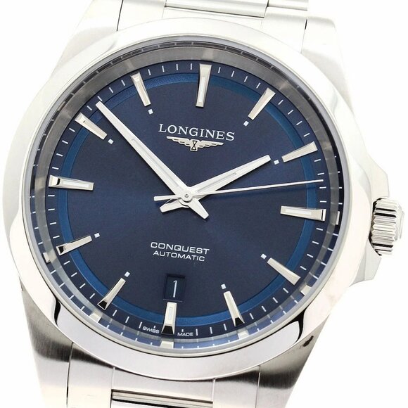 LONGINES Conquest 41mm L3.830.4 Date Navy Dial Automatic Men's Watch - Picture 10 of 12